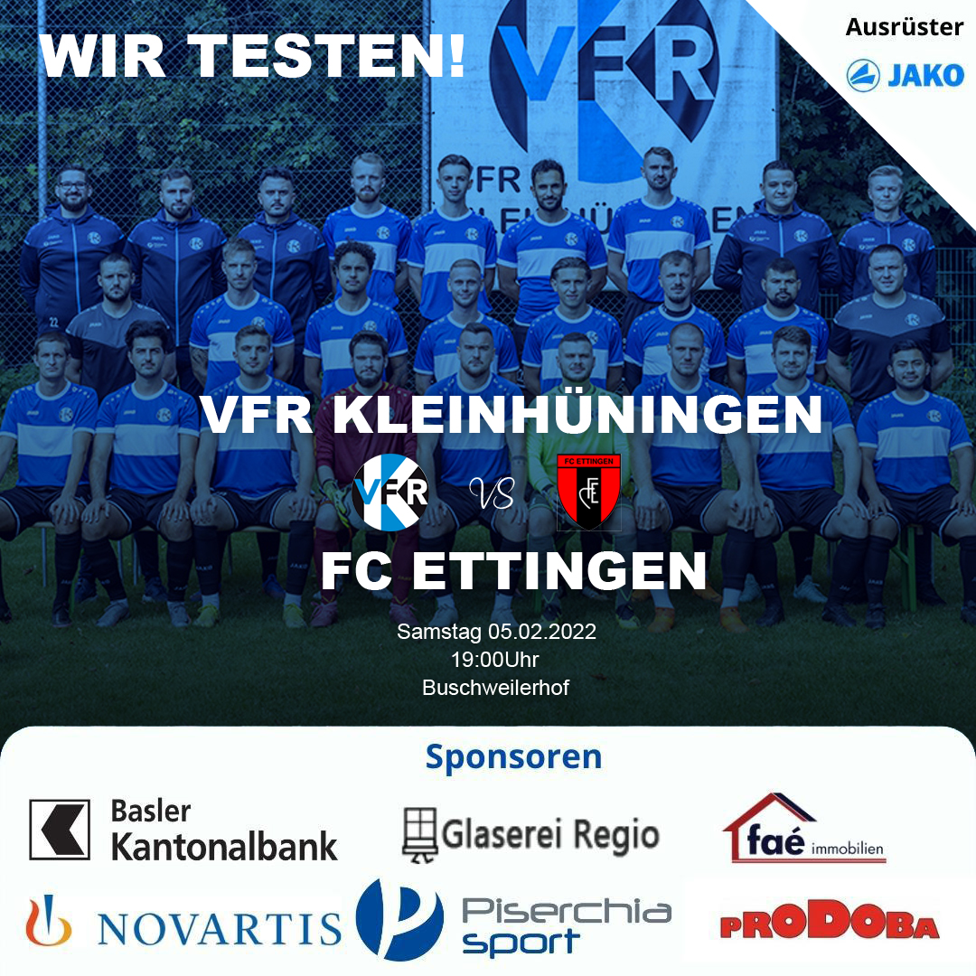 Vorbereitungsspiel gegen den Viertligist FC Ettingen.