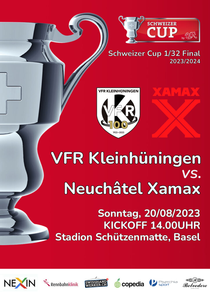 Der Ticketvorverkauf für das Schweizer Cup Spiel unserer 1. Mannschaft gegen Neuchâtel Xamax.